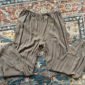 Eileen Fisher Brown Flowy Comfy Pants Large